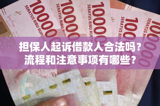 武汉担保人起诉借款人合法吗？流程和注意事项有哪些？