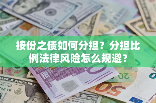武汉按份之债如何分担？分担比例法律风险怎么规避？
