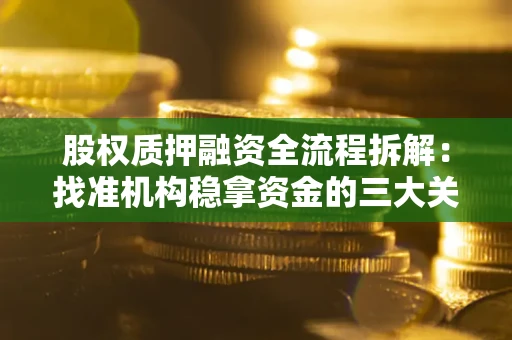 武汉股权质押融资全流程拆解：找准机构稳拿资金的三大关键