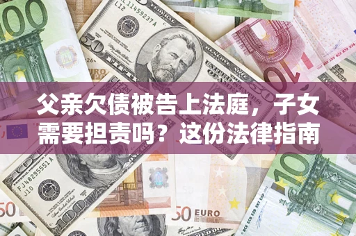 武汉父亲欠债被告上法庭，子女需要担责吗？这份法律指南必须看完