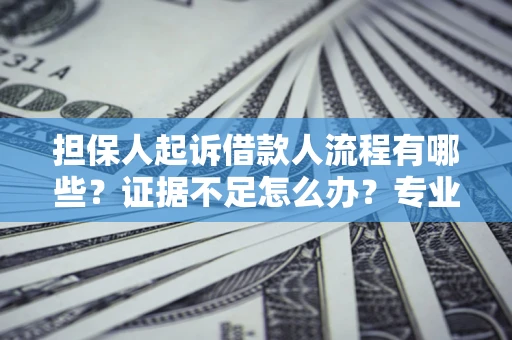 武汉担保人起诉借款人流程有哪些？证据不足怎么办？专业律师解答