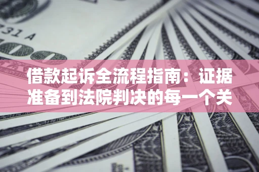 武汉借款起诉全流程指南：证据准备到法院判决的每一个关键步骤