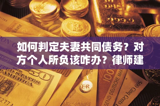 武汉如何判定夫妻共同债务？对方个人所负该咋办？律师建议