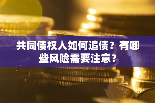 武汉共同债权人如何追债？有哪些风险需要注意？
