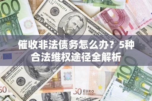 武汉催收非法债务怎么办？5种合法维权途径全解析