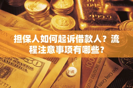 武汉担保人如何起诉借款人？流程注意事项有哪些？