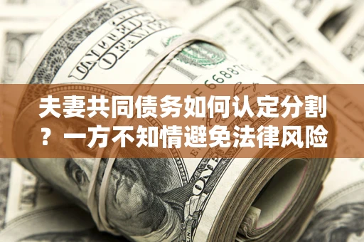 武汉夫妻共同债务如何认定分割？一方不知情避免法律风险必看！